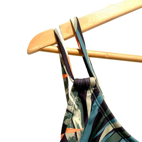 Kona Sol One Piece Tropical Print Scoop Neck Adjustable Bathing Suit S M XL - Picture 4 of 8